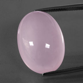 Quartzo Rosa Luz rosa Natural 24.96ct, Transparente, Transparente/Translúcido