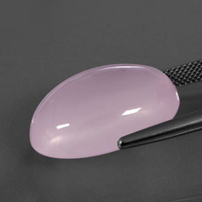 Quartzo Rosa Luz rosa Natural 24.96ct, Transparente, Transparente/Translúcido