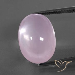 22.58ct Natural Luz rosa Quartzo Rosa, oval, Transparente/Translúcido