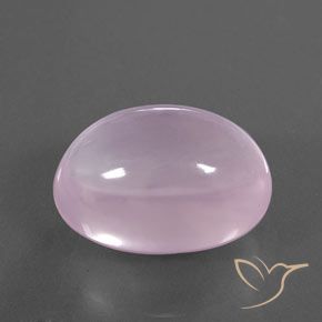 Quartzo Rosa Luz rosa Natural 22.58ct, oval, Transparente/Translúcido