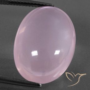 22.82ct Natural Luz rosa Quartzo Rosa, oval, Transparente/Translúcido