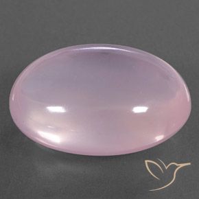 Quartzo Rosa Luz rosa Natural 22.82ct, oval, Transparente/Translúcido