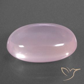 Quartzo Rosa Luz rosa Natural 16.09ct, oval, Transparente/Translúcido