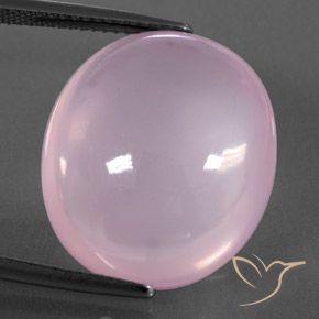 22.94ct Natural Luz rosa Quartzo Rosa, oval, Transparente/Translúcido