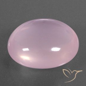 Quartzo Rosa Luz rosa Natural 22.94ct, oval, Transparente/Translúcido