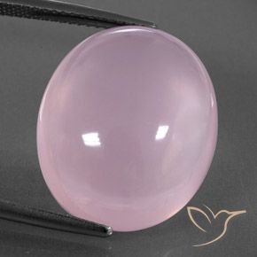 21.48ct Natural Luz rosa Quartzo Rosa, oval, Transparente/Translúcido