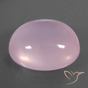 Quartzo Rosa Luz rosa Natural 21.48ct, oval, Transparente/Translúcido