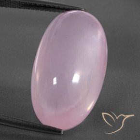 21.29ct Natural Luz rosa Quartzo Rosa, oval, Transparente/Translúcido