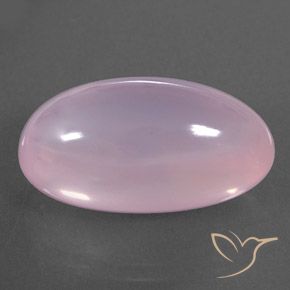 Quartzo Rosa Luz rosa Natural 21.29ct, oval, Transparente/Translúcido
