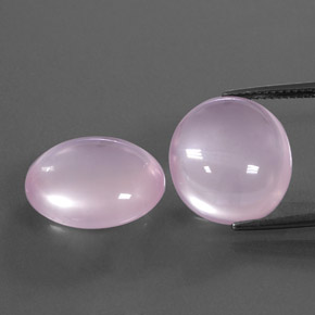 Pedras preciosas de quartzo rosa rosa natural de 22,63 ct, transparente, transparente/translúcido