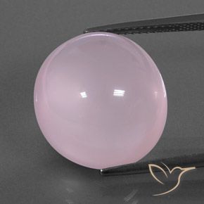 18.24ct Natural Luz rosa Quartzo Rosa, oval, Transparente/Translúcido
