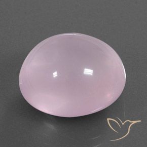 Quartzo Rosa Luz rosa Natural 18.24ct, oval, Transparente/Translúcido