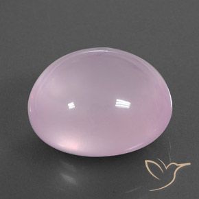 Quartzo Rosa Rosa chiclete Natural 17.49ct, oval, Transparente/Translúcido
