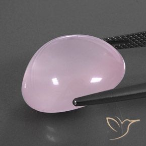 Quartzo Rosa Rosa chiclete Natural 17.49ct, oval, Transparente/Translúcido