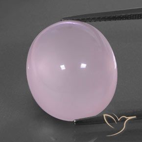 18.62ct Natural Luz rosa Quartzo Rosa, oval, Transparente/Translúcido