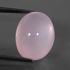 Quartzo rosa rosa natural 14,61ct, transparente, transparente/translúcido