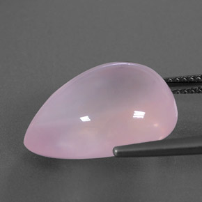 Quartzo rosa rosa natural 14,27ct, transparente, transparente/translúcido