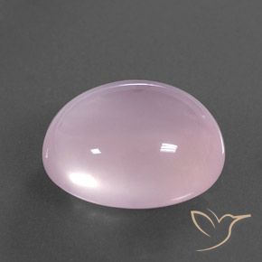 Quartzo Rosa Luz rosa Natural 17.48ct, oval, Transparente/Translúcido