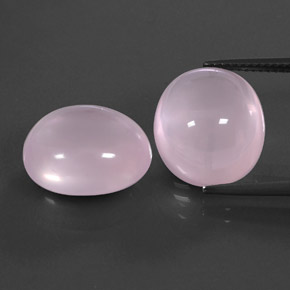 Pedras preciosas de quartzo rosa rosa natural de 20,31 ct, transparente, transparente/translúcido