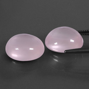Pedras preciosas de quartzo rosa rosa natural de 20,31 ct, transparente, transparente/translúcido