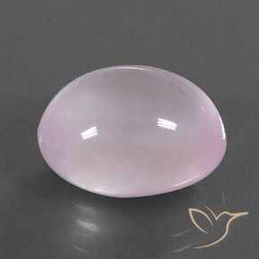 Quartzo Rosa Luz rosa Natural 15.35ct, oval, Transparente/Translúcido