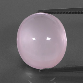 Quartzo rosa rosa natural 15,13ct, transparente, transparente/translúcido