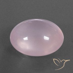 Quartzo Rosa Luz rosa Natural 13.96ct, oval, Transparente/Translúcido
