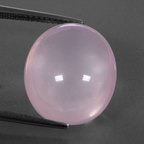 Quartzo rosa rosa natural 14,76ct, transparente, transparente/translúcido