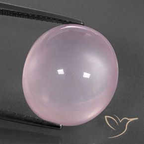 14.35ct Natural Luz rosa Quartzo Rosa, oval, Transparente/Translúcido