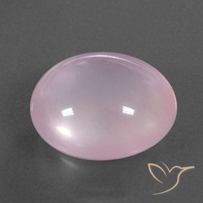 Quartzo Rosa Luz rosa Natural 14.35ct, oval, Transparente/Translúcido