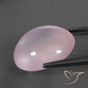 Quartzo Rosa Luz rosa Natural 14.35ct, oval, Transparente/Translúcido