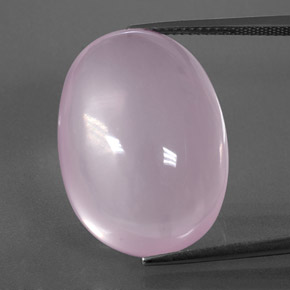 Quartzo rosa rosa natural 33,79ct, transparente, transparente/translúcido