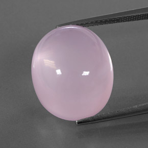 Quartzo rosa rosa natural 18,91ct, transparente, transparente/translúcido