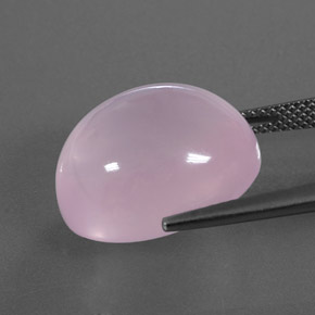 Quartzo rosa rosa natural 18,91ct, transparente, transparente/translúcido