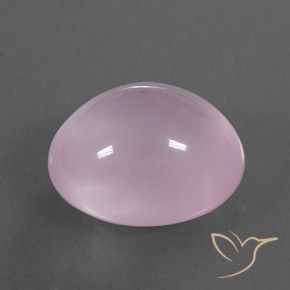 Quartzo Rosa Luz rosa Natural 17.79ct, oval, Transparente/Translúcido