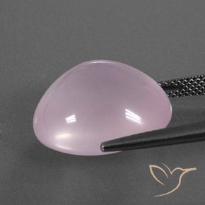 Quartzo Rosa Luz rosa Natural 17.79ct, oval, Transparente/Translúcido