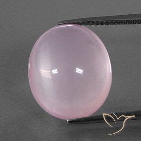 Quartzo rosa rosa natural 18,22ct, transparente, transparente/translúcido