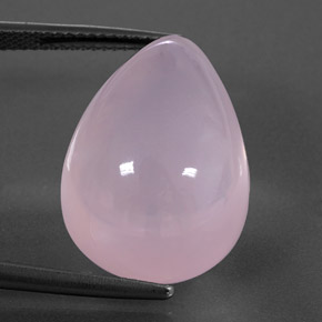 Quartzo rosa rosa natural 27,39ct, transparente, transparente/translúcido
