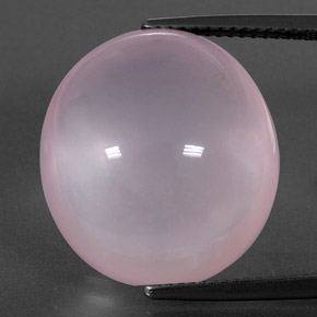 Quartzo rosa rosa natural 24,65ct, transparente, transparente/translúcido