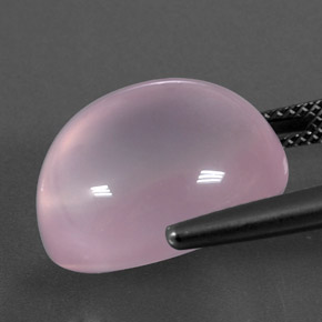 Quartzo rosa rosa natural 17,91ct, transparente, transparente/translúcido