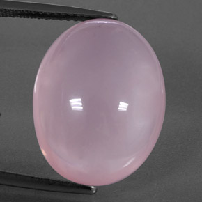 Quartzo rosa rosa natural 19,02ct, transparente, transparente/translúcido
