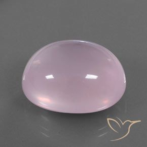 Quartzo Rosa Luz rosa Natural 39.08ct, oval, Transparente/Translúcido