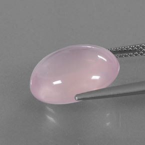 Quartzo rosa rosa natural 9,04ct, transparente, transparente/translúcido