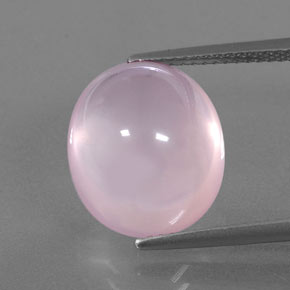 Quartzo rosa rosa natural 10,30ct, transparente, transparente/translúcido