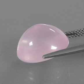 Quartzo rosa rosa natural 10,30ct, transparente, transparente/translúcido