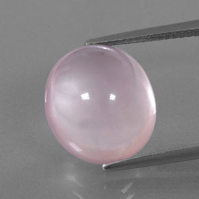 Quartzo rosa rosa natural 10,04ct, transparente, transparente/translúcido
