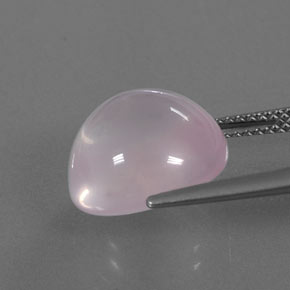 Quartzo rosa rosa natural 8,47ct, transparente, transparente/translúcido