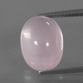 Quartzo rosa rosa natural 6,75ct, transparente, transparente/translúcido