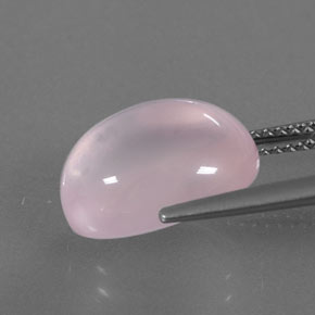 Quartzo rosa rosa natural 6,75ct, transparente, transparente/translúcido
