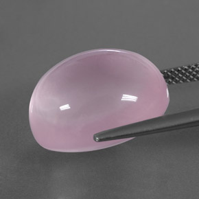 Quartzo rosa rosa natural 15,86ct, transparente, transparente/translúcido
